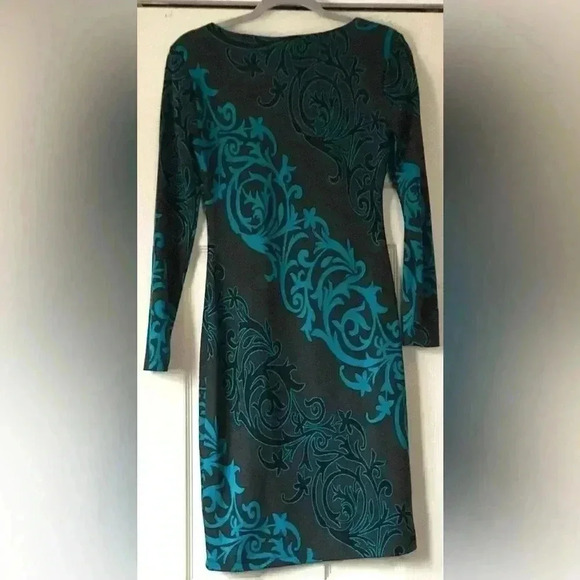 NEW YORK & COMPANY Long Sleeve Sweater Midi Dress Bodycon Size XS - Picture 2 of 5